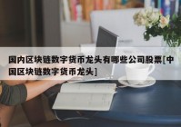 国内区块链数字货币龙头有哪些公司股票[中国区块链数字货币龙头]